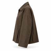 کت زیپدار قهوهای